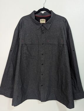 Lake & Trail 3X Charcoal‎ Grey Button Down Long Sleeve Outdoor Performance